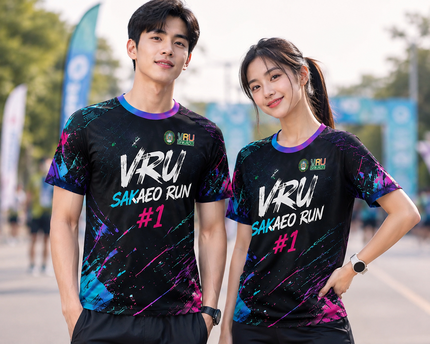 แบบเสื้อคอลเลกชันพิเศษ VRU Sakaeo Run ครั้งที่ 1