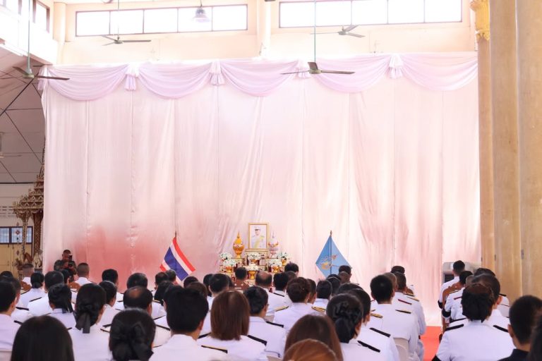 มรวอ.สระแก้ว ร่วมพิธีเจริญพระพุทธมนต์และลงนามถวายพระพรชัยมงคล เนื่องในโอกาสวันคล้ายวันประสูติ สมเด็จพระเจ้าลูกยาเธอ เจ้าฟ้าทีปังกรรัศมีโชติ