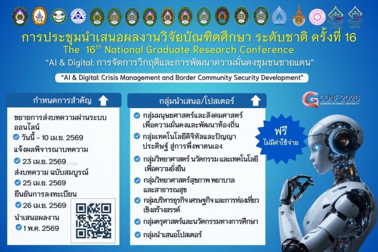 🏆 ความภูมิใจของชาววไลยฯ สระแก้ว! นักศึกษาและคณาจารย์ร่วมนำเสนอผลงานวิจัยระดับชาติ G-CONF ครั้งที่ 16